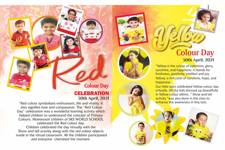 Red & Yellow colour day